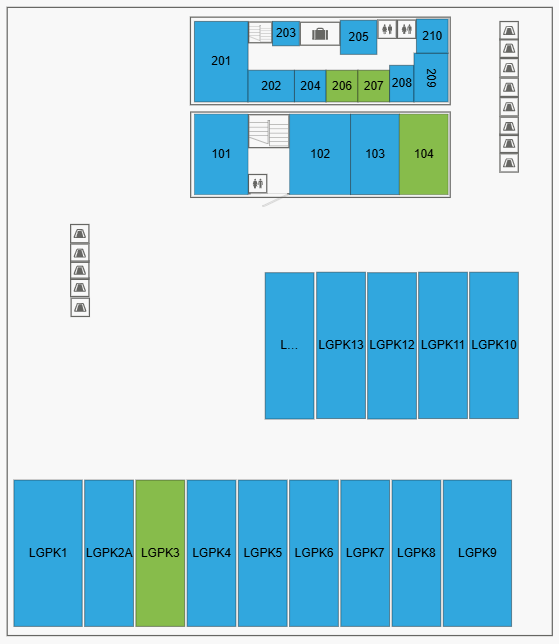 Foothills Professional Park Indoor Units Map